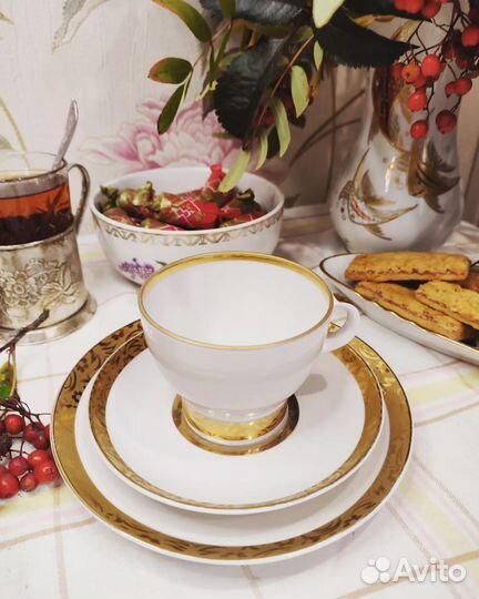 Тройка лфз Аврора чайная пара