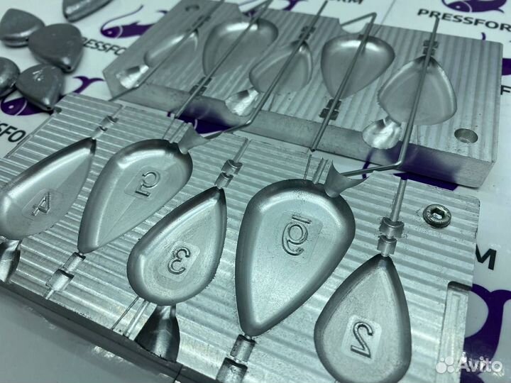 Форма для грузил (Ложка скользящая+вертлюг)