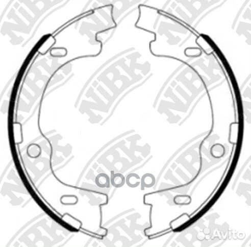 Колодки тормозные барабанные зад FN11006 NiBK