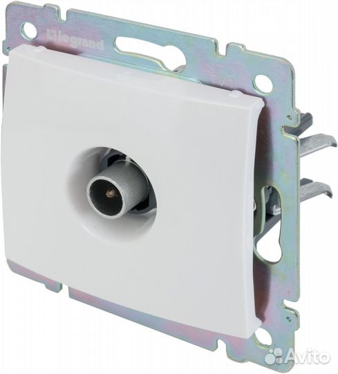 Тв-розетка встраиваемая Valena звезда, цвет белый