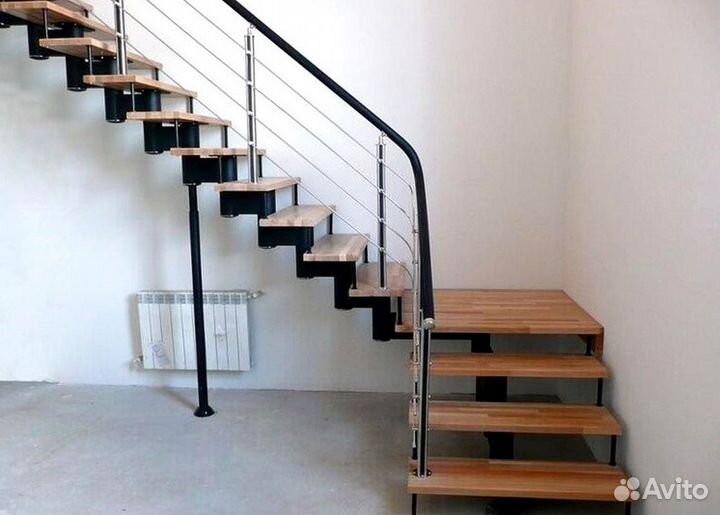 Перила деревянные с установкой