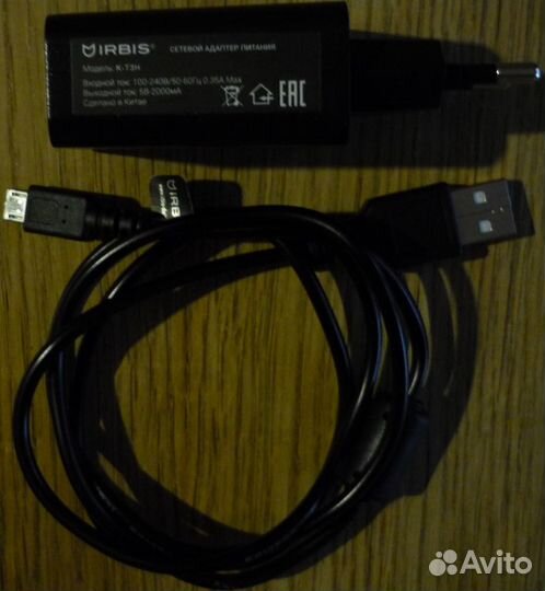 Адаптер питания (зарядное устройство) irbis K-T3H