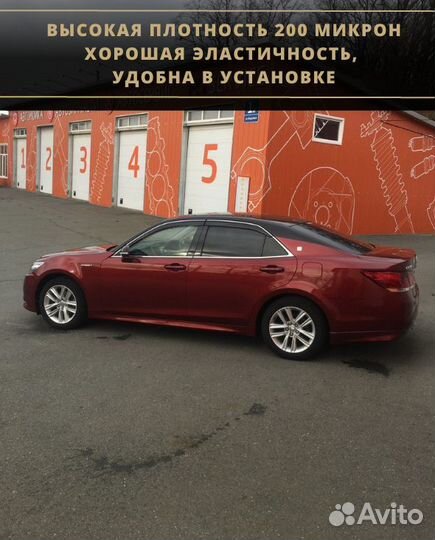 Черная глянцевая пленка на крышу авто