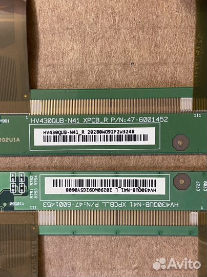 BBK 43LEX-8161/uts2c планки матрицы с шлейфами