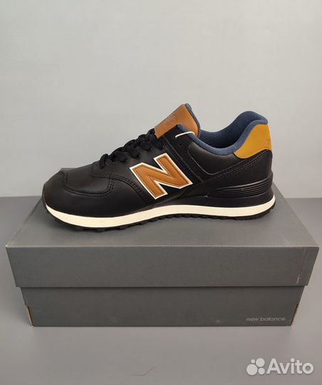 New balance 574 кожа 9us, 10us