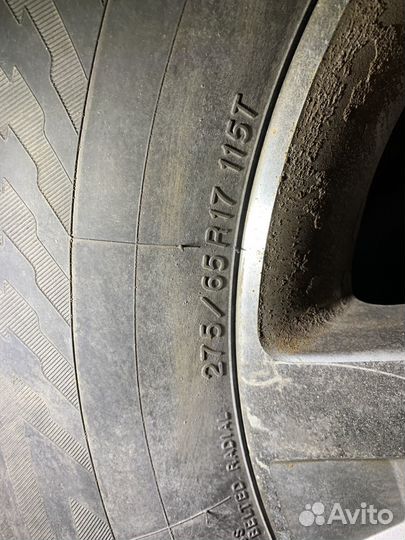 Колесо R17 зима 275/65/17 комплект 4 шт