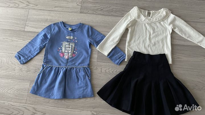 Вещи пакетом на девочку 110 116