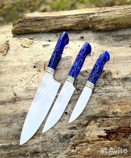 Набор кухонных ножей (рукоять акрил )