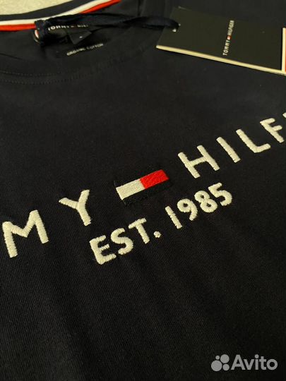 Футболка Tommy Hilfiger 1985 синяя люкс