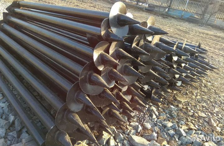 Монтаж винтовых свай под ключ