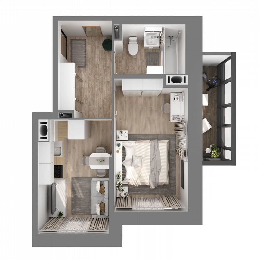 1-к. квартира, 35,2 м², 2/27 эт.