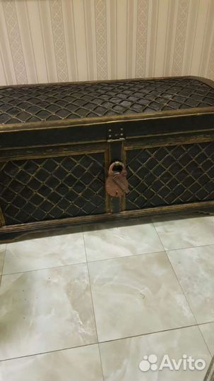 Замок амбарный большой старинный с ключом