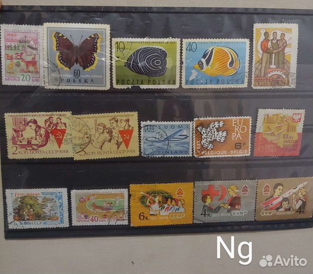 Марки почтовые, 235 шт, второй сорт