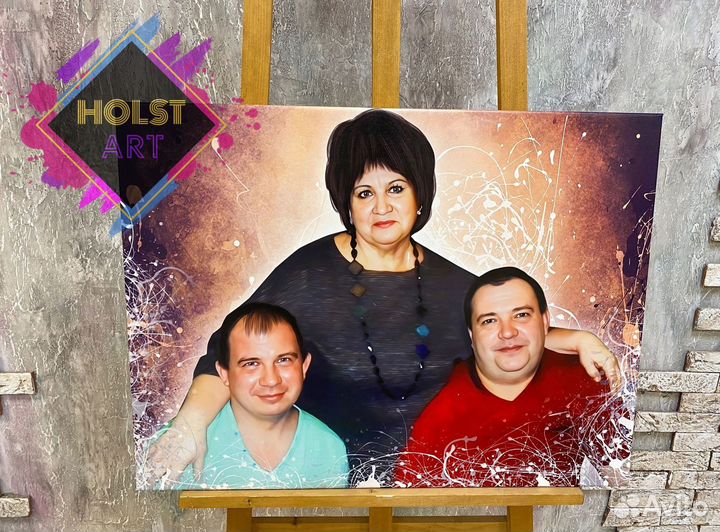 Портрет на холсте по фото