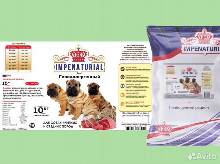 Корм для собак Империал