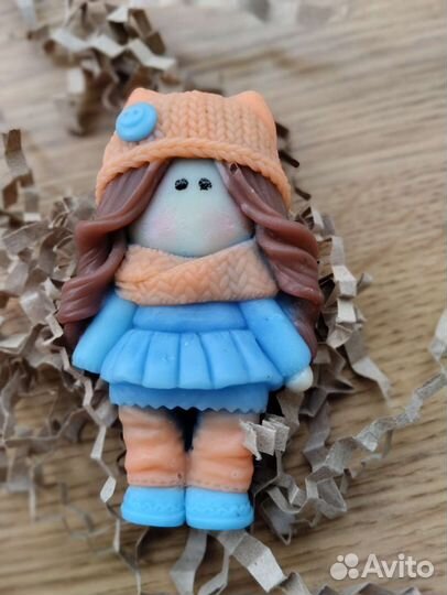 Мыло ручной работы, куколка, подарок