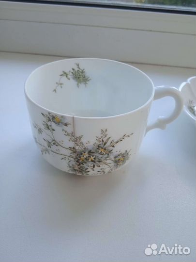 Чашка с блюдцем фабрики Гарднер в Москве