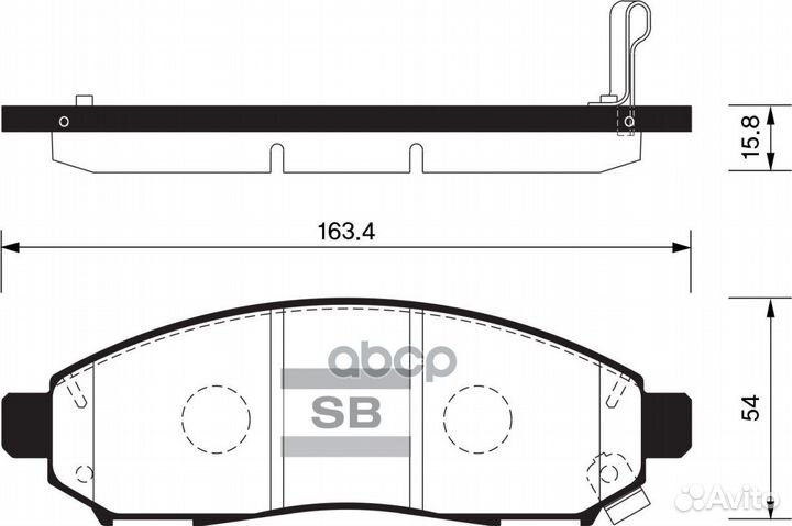 Колодки тормозные nissan pathfinder/navara 05