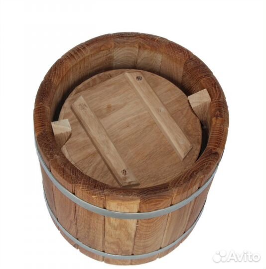 Кадка дубовая с гнетом 8 литров