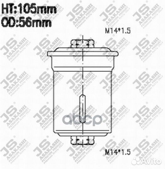 Фильтр топливный FS6042 JS Asakashi