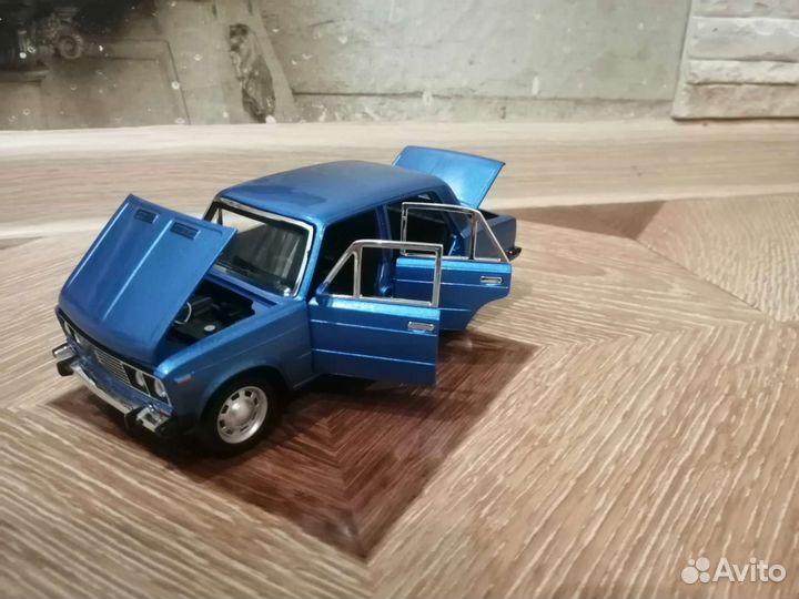 Металлическая машинка ваз 2106 шестерка