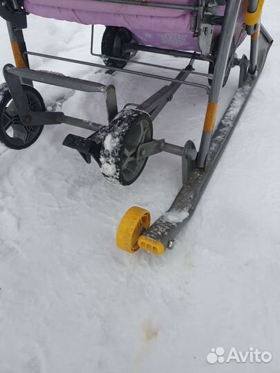 Детские санки коляска бу