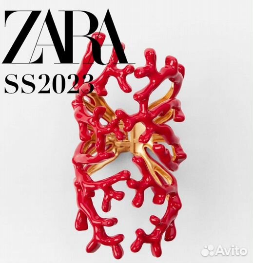 Колье ожерелье Zara кораллы