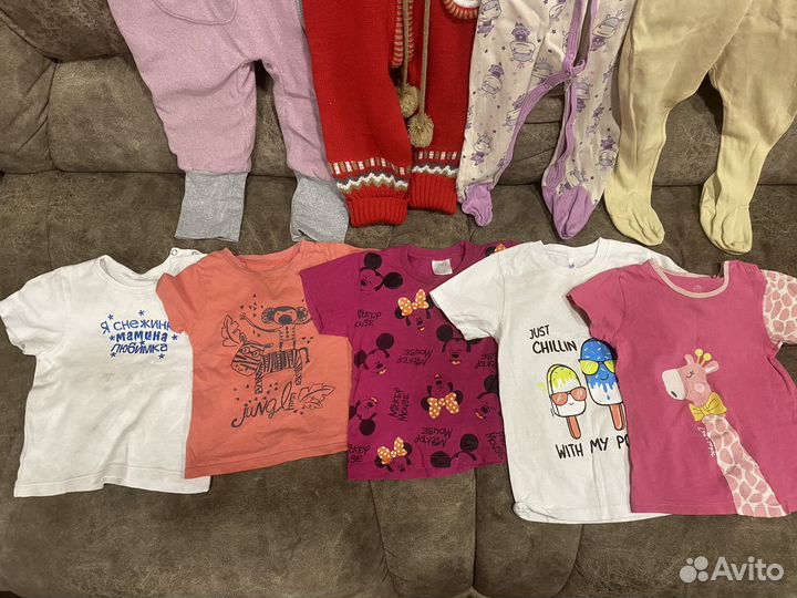 Детские вещи пакетом на девочку 80-86