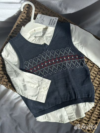 Рубашка для мальчика 68 74 hm