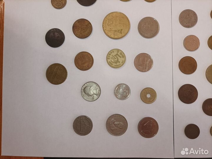Коллекция монет разных стран и времён, 74 монеты