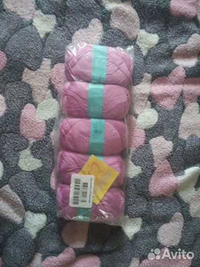 Пряжа Камелия(5шт, новая, цена за все)