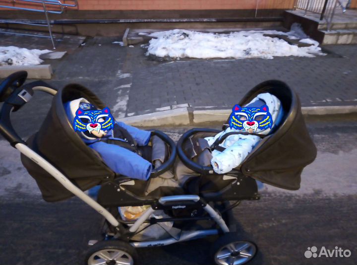 Коляска для двойни pegg perego