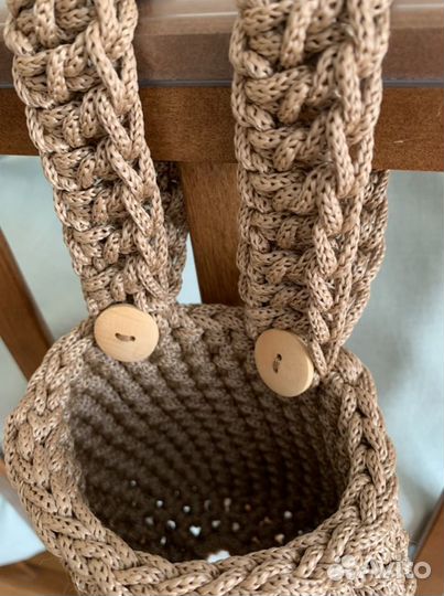 Вязаные кармашки на детскую кроватку