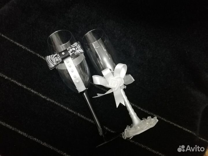 Ликвидация. новые разные свадебные фужеры