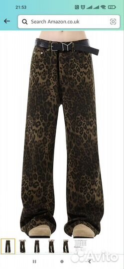 Брюки из джинсовой ткани