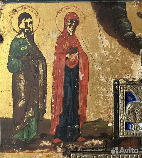 Икона Распятие Христово с Предстоящими Святыми