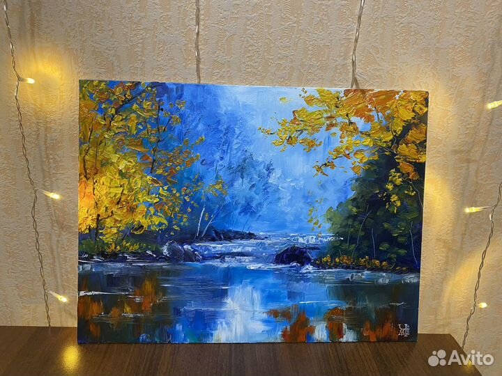 Картина маслом на холсте пейзаж