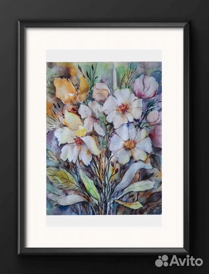 Картина акварелью 40х50, интерьерная, авт. работа