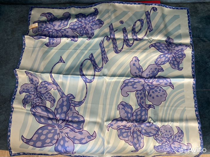 Шелковый платок италия Cartier