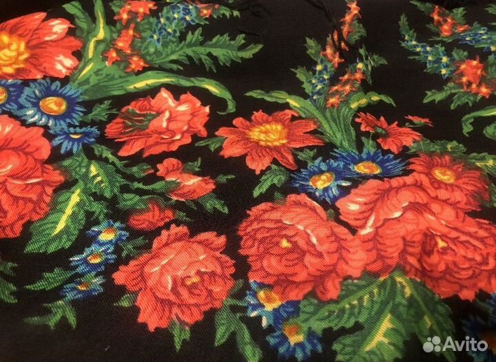 Платок- шаль павлопосадский СССР