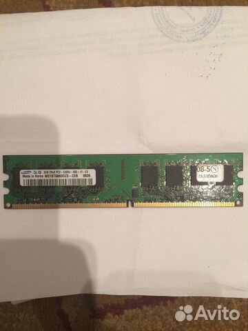 Оперативная память ddr2. 2гб Samsung