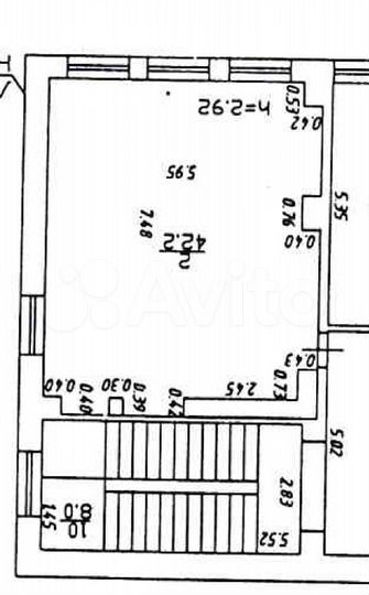 Коммерческое помещение на первой линии 42,2 м²