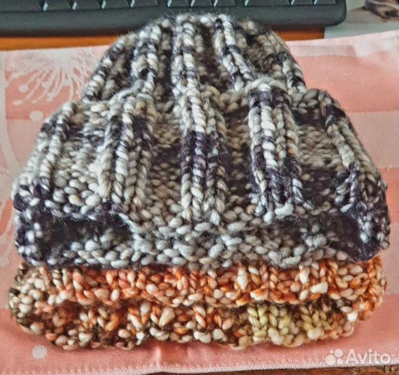 Шапка женская вязаная ручная работа