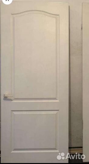 Двери из новостройки 60*200/80*200 белые с короб