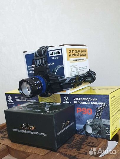 Фонарь налобный светодиодный мощный