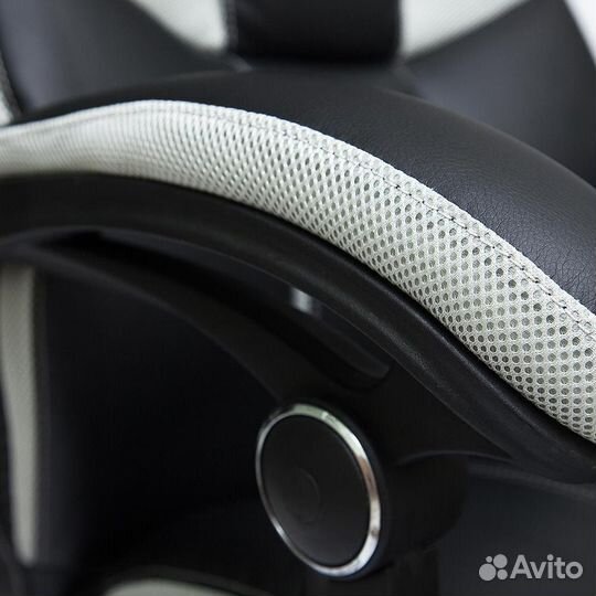 Кресло компьютерное cambridge черный-св.серый, 36