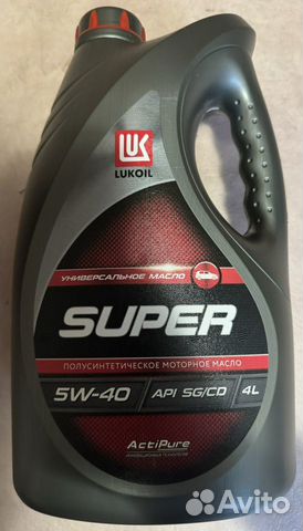 Моторное масло lukoil super 5w40 4литра объявление продам