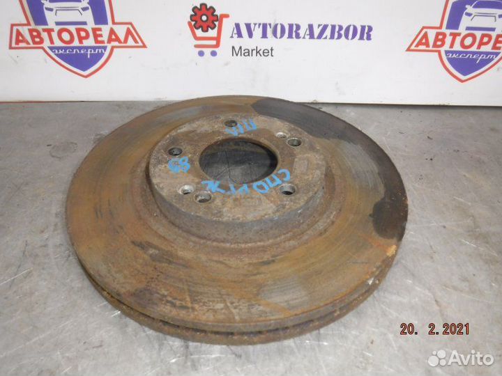 Тормозной диск передний левый Kia Sportage 2 G4GC