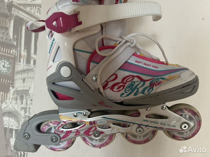 Ролики раздвижные 31-36 размер