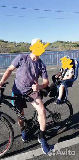 Детское кресло для велосипеда на багажник